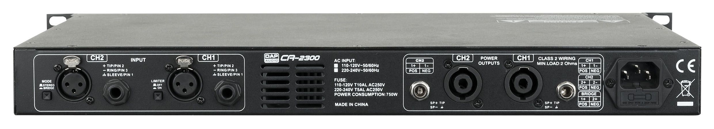 DAP-Audio CA-2300 2 Channel Compact Amp