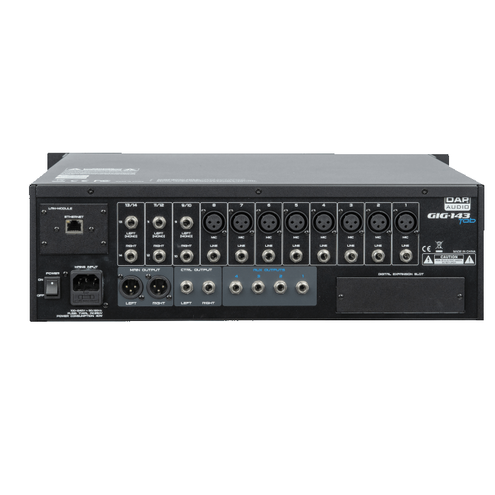 DAP Audio GIG-143 TAB 14 Zoll Digitaler Mixer+DSP