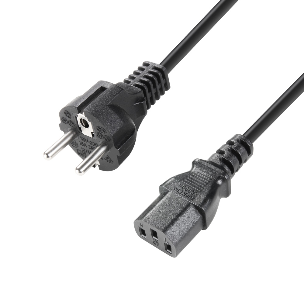 Adam Hall Cables 8101KB0100 Kaltgeräte/Schuko 1,0M