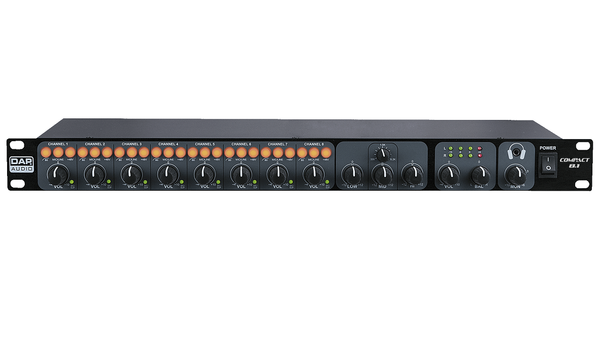 DAP-Audio Compact 8.1 8-Kanal Installationsmixer