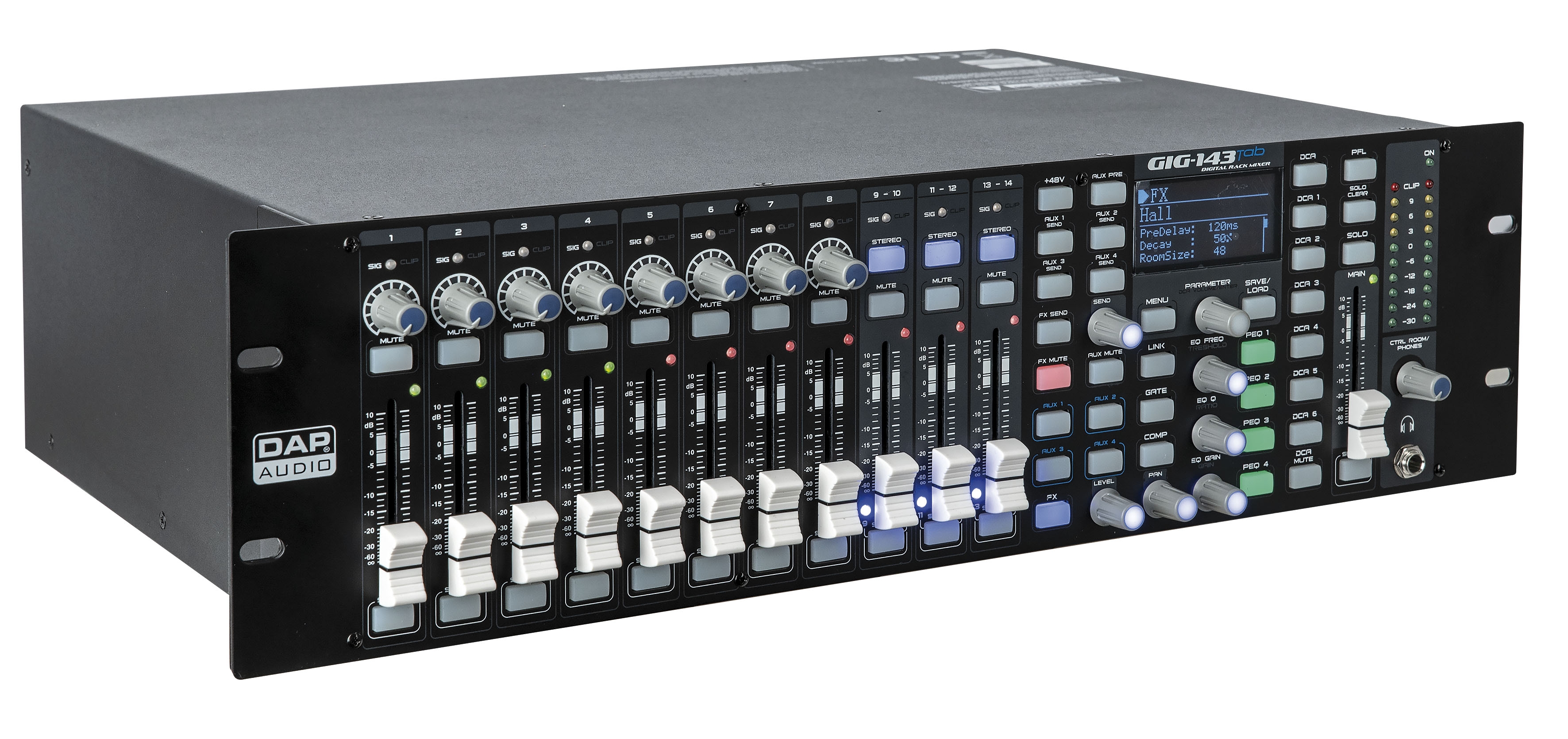 DAP Audio GIG-143 TAB 14 Zoll Digitaler Mixer+DSP