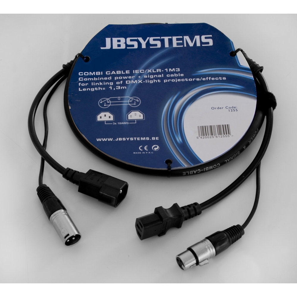 JB Systems Combi Cable IEC/XLR 1,3m