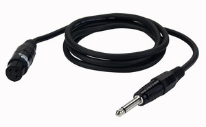 3pol. XLR female auf 6,3mm Klinke mono 3,00 Meter