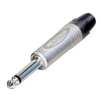 Neutrik NP-2-X Jack plug 6,3mm Mono, Nickel housin