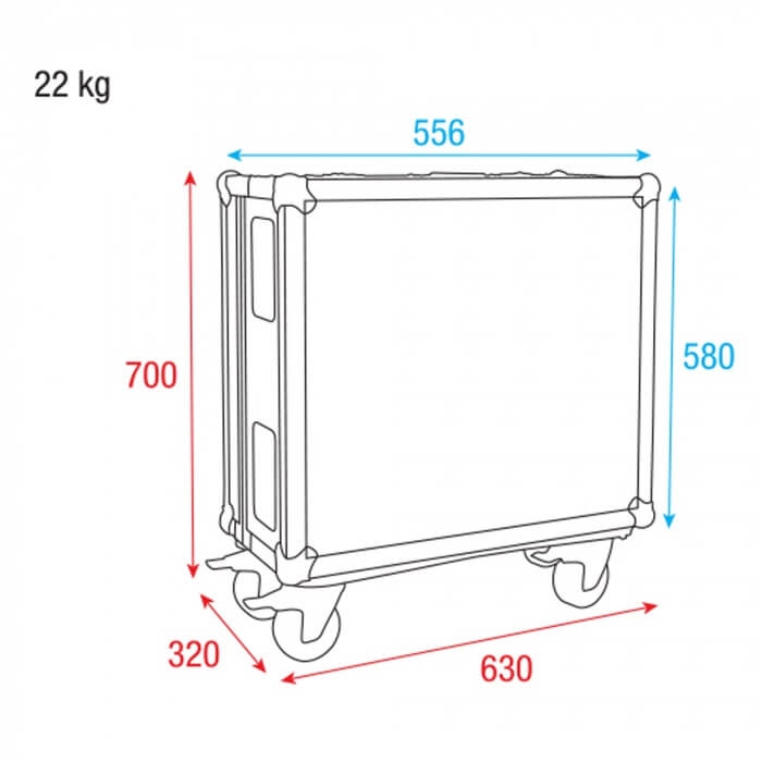 DAP-Audio Case für Chimp 100+Touchscreen Premium