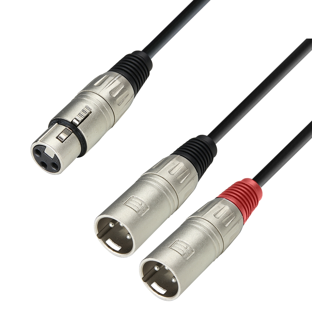 Adam Hall Cables K3YFMM0300 XLR f./2xXLR male 3 M.