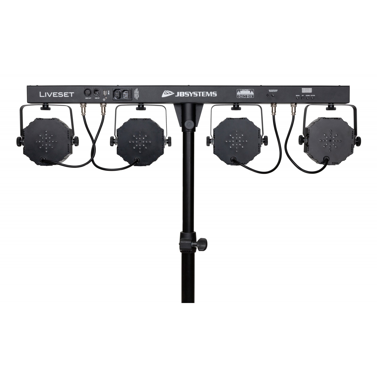 JB Systems LIVESET 2 mit 4x3x9 Watt RGB LEDs