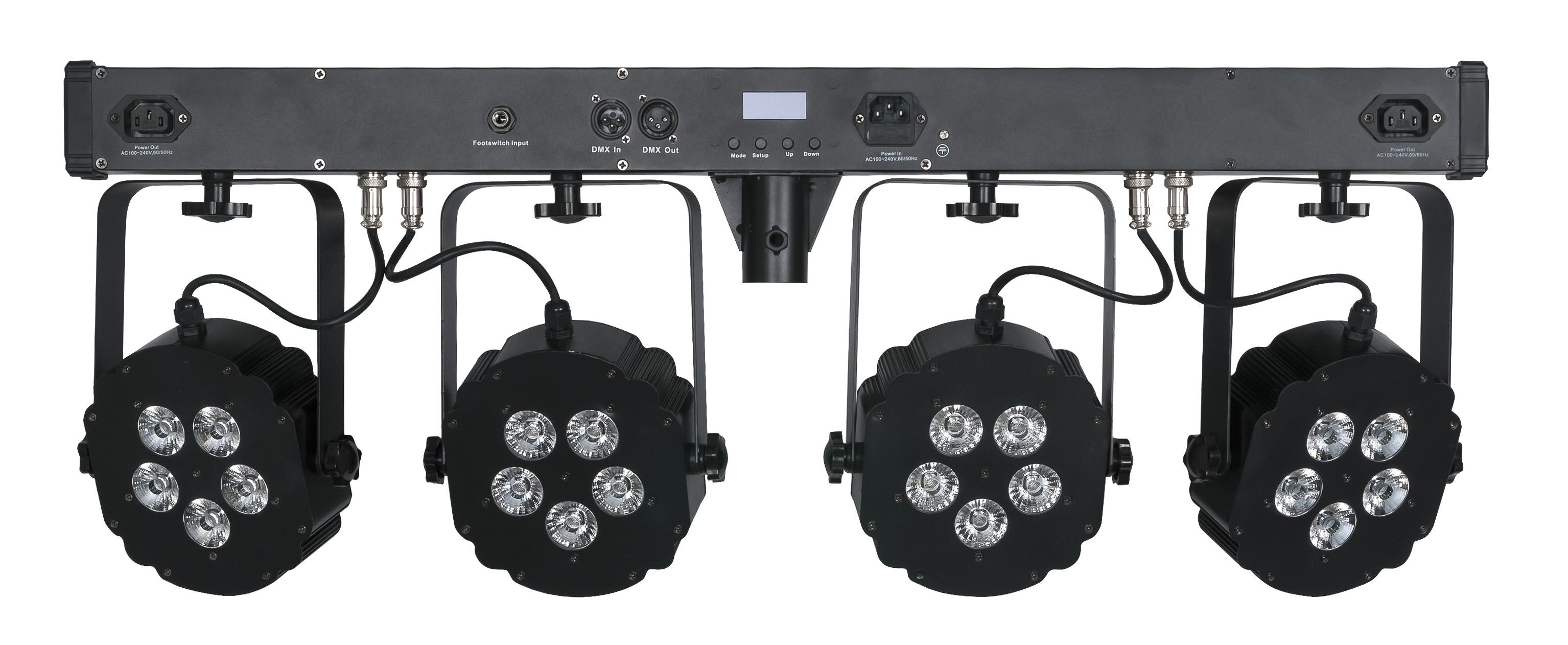 Showtec Compact Power Lightset 4 RGBW mit Stativ