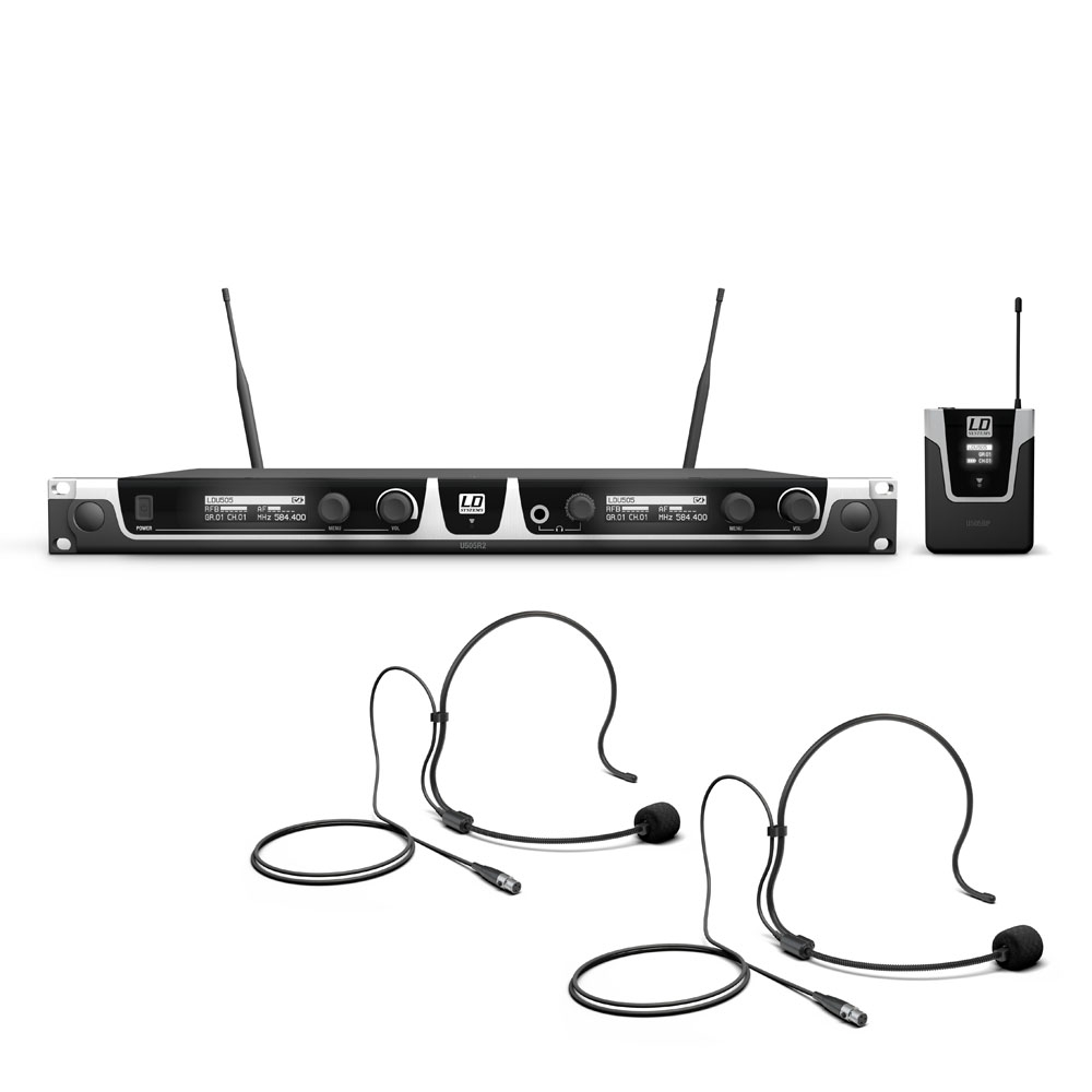 LD Systems U505BPH2 Funkset: 2x Bodyack+2x Headset