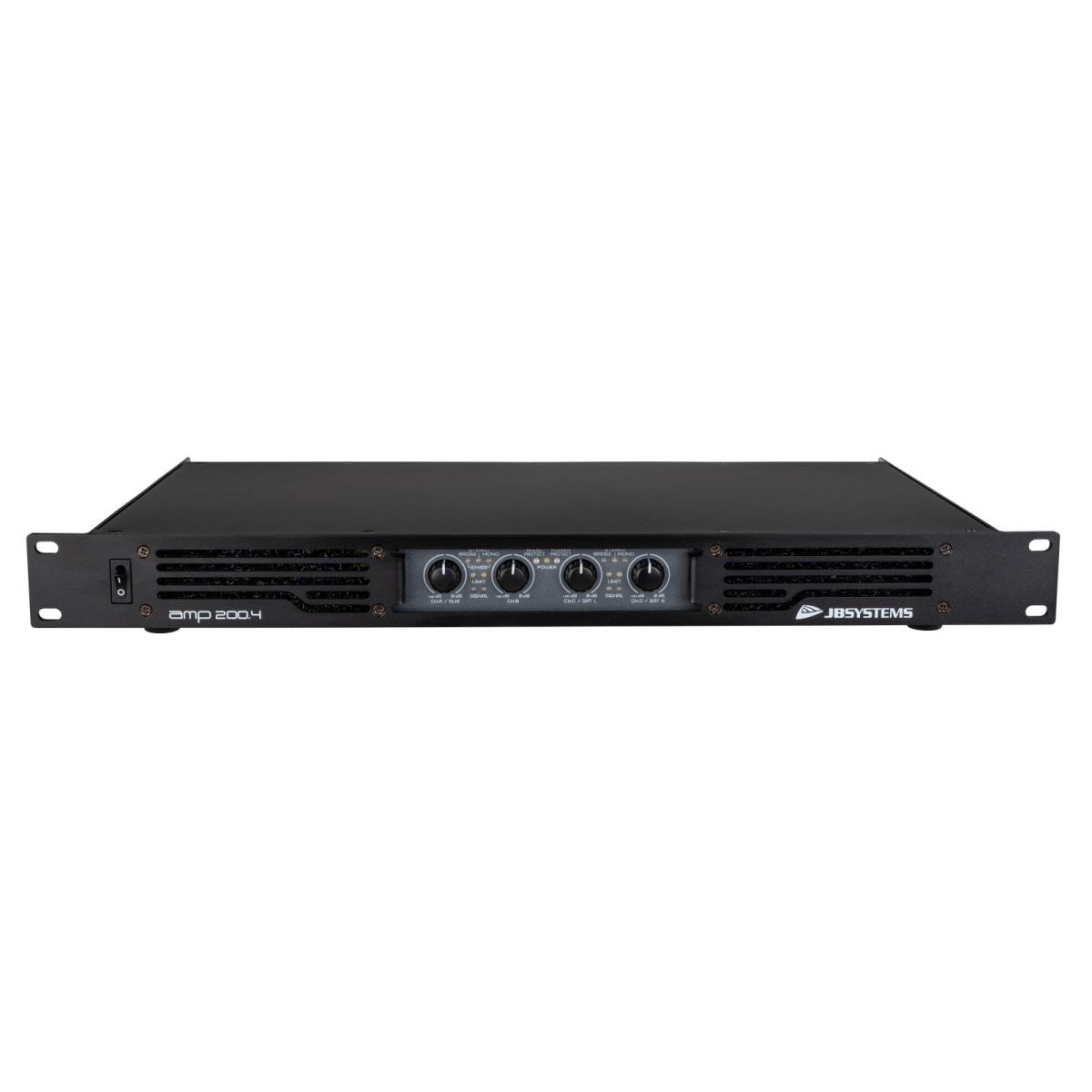 JB Systems AMP 200.4 4-Kanal Verstärker mit 4x 200 Watt