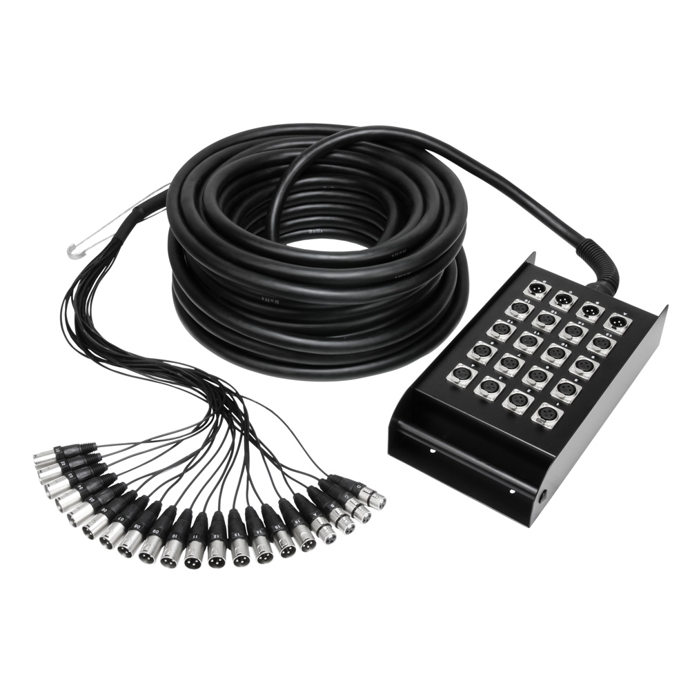 Adam Hall Multicore mit Stagebox 16/4 30 Meter