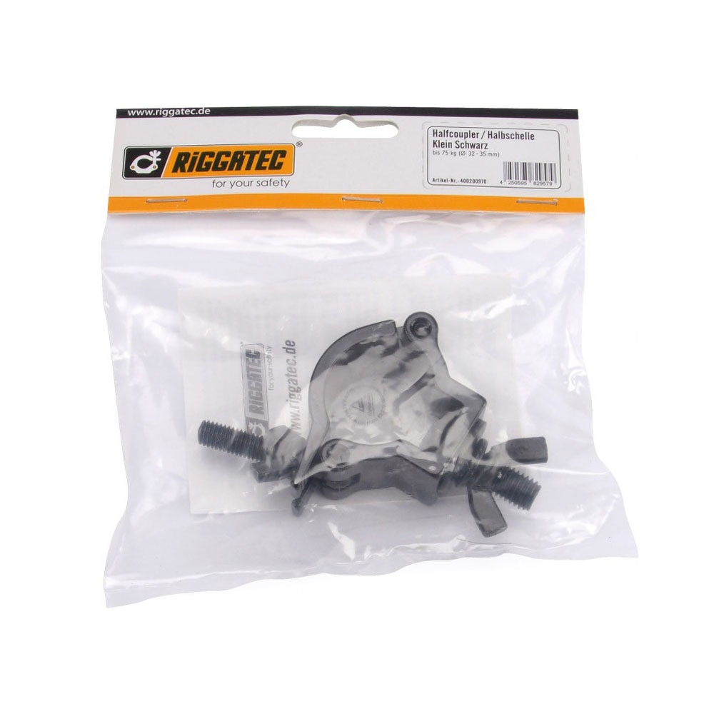 RIGGATEC 400200970 Halbschelle klein schwarz