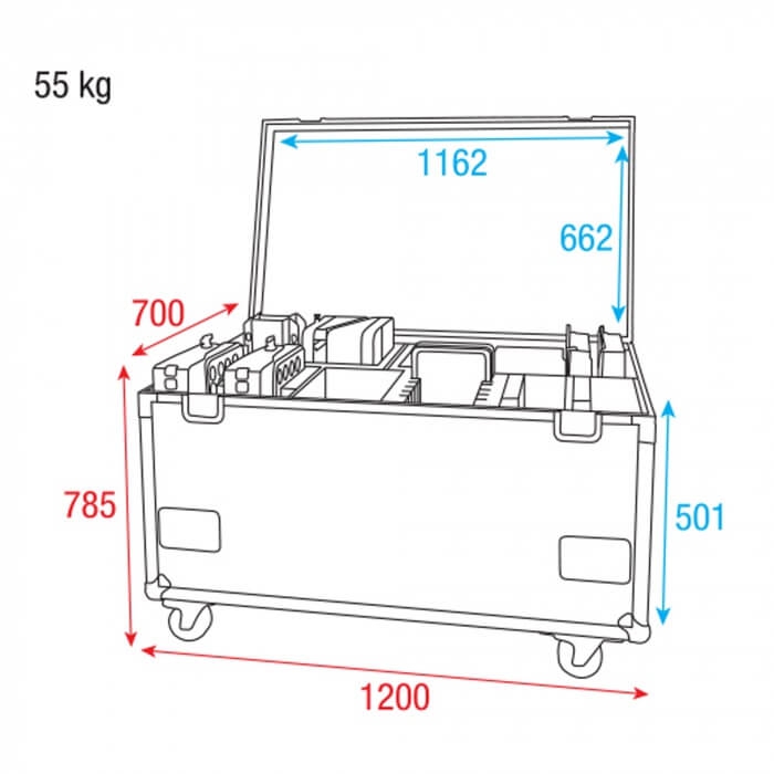 DAP Case für 4x Helix S5000 Premium Line
