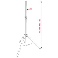 DAP Air Pressure Speaker Stand 35mm Aluminium 1300