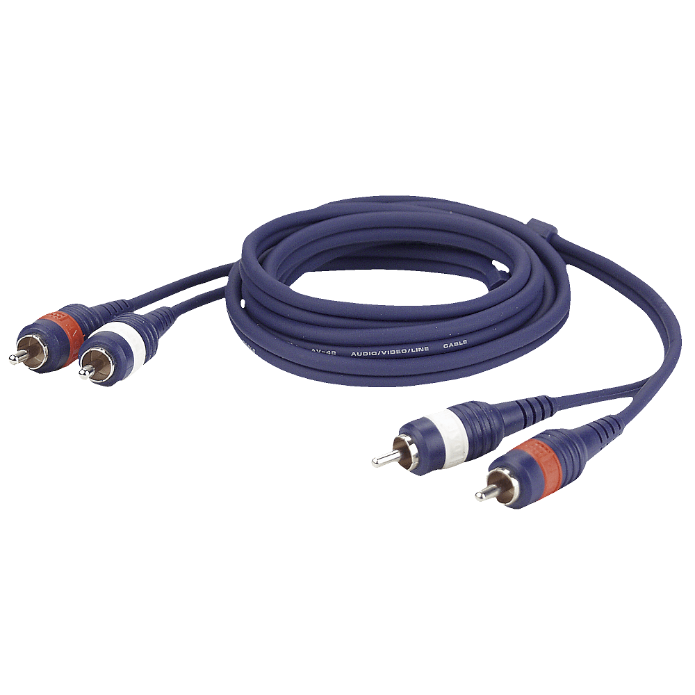 2x RCA Chinch auf 2x RCA Chinch 6,00 Meter