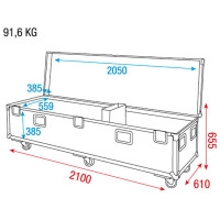 UCA-PIP2 Pipe & Drape Case for 8x8 45cm baseplates