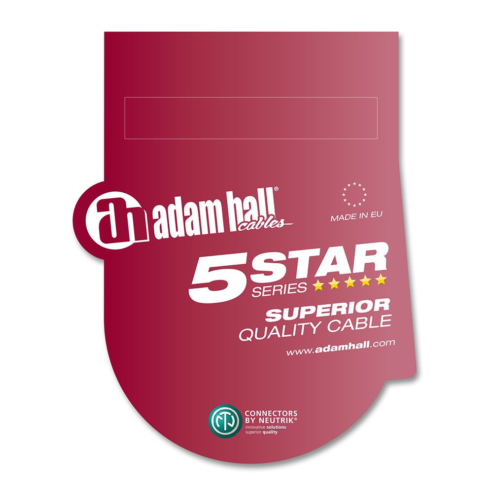 Adam Hall 5Star Neutrik XLRmale/6,3mmMono 1,5 M.