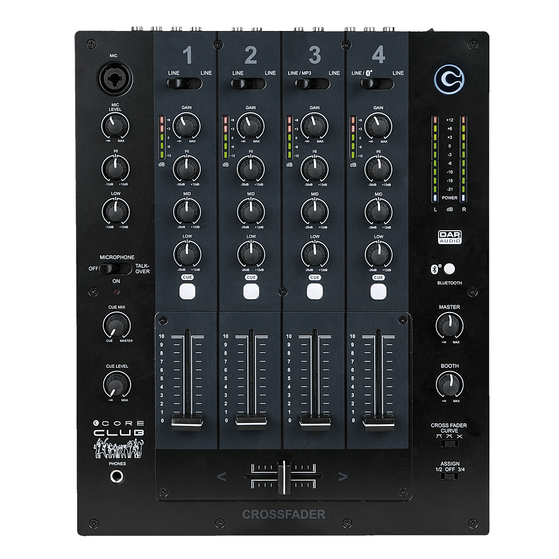 DAP CORE Club 4-Kanal DJ-Mixer