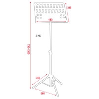 DAP Music Stand Pro Steel 730-1200mm