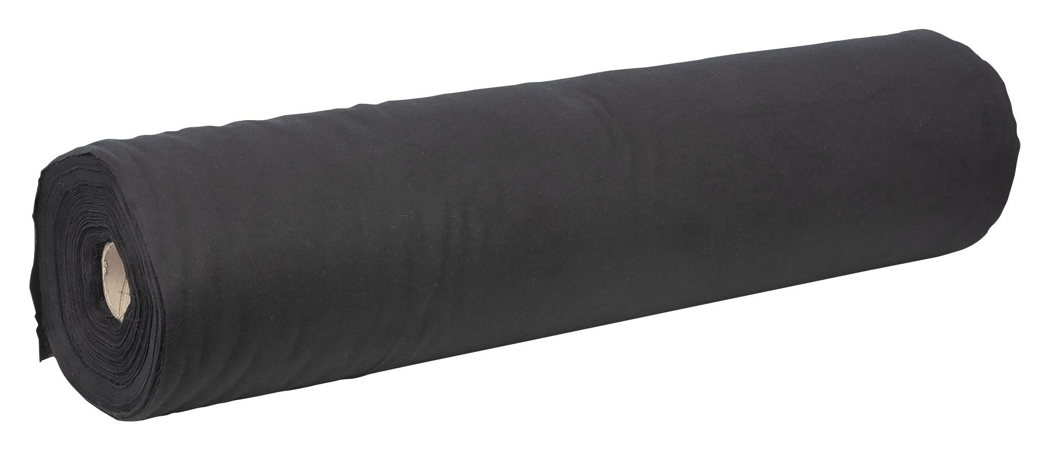 WENTEX DEKO-MOLTON, Schwarz, 60m x 80cm Rolle