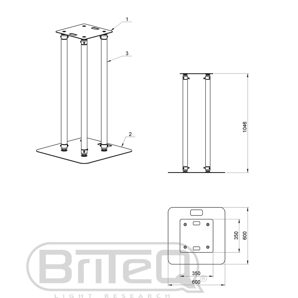 Briteq BT-Truss Stand 100 mit Husse