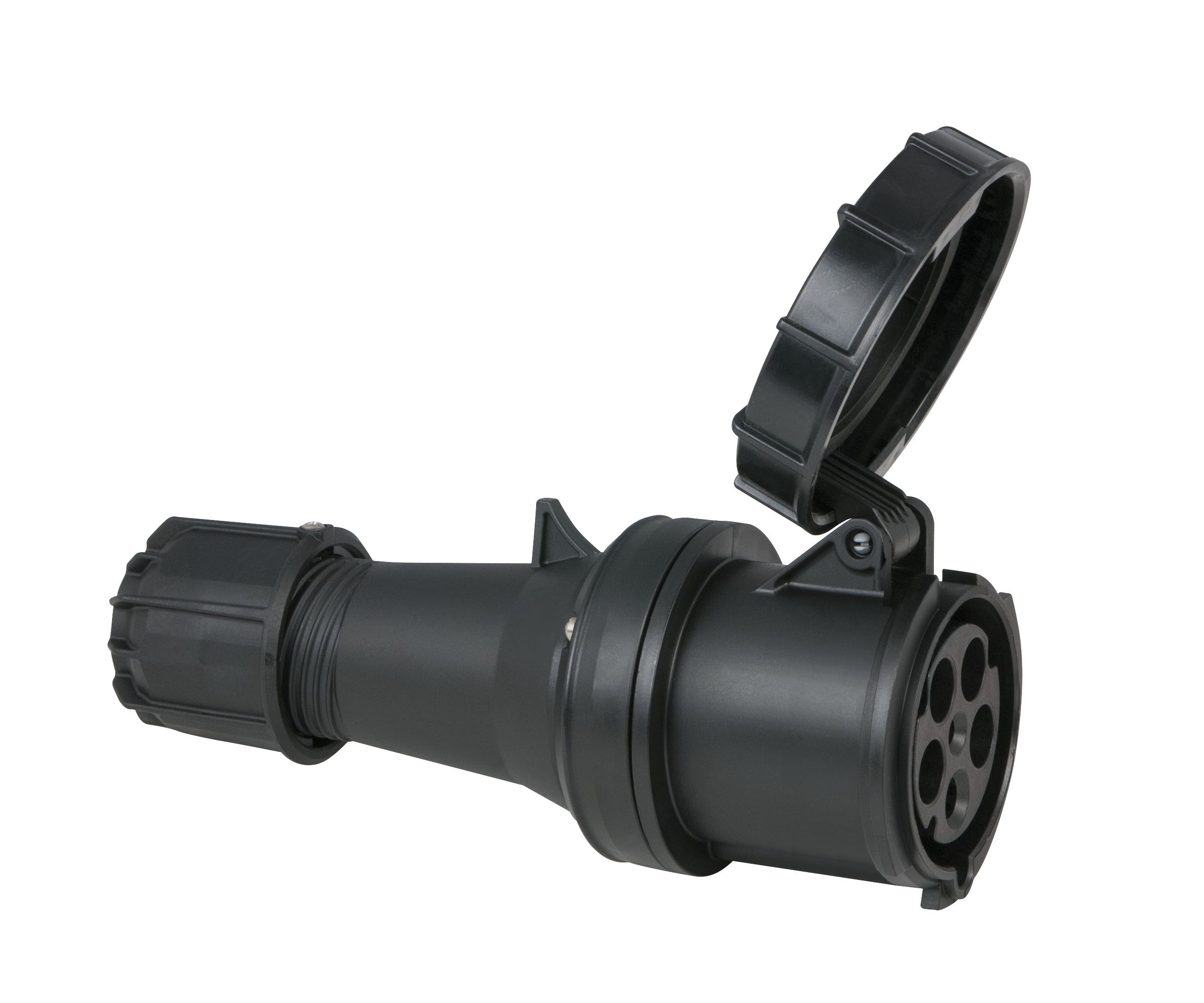 PCE CEE 63A. 400V. 5pol Stecker female schwarz