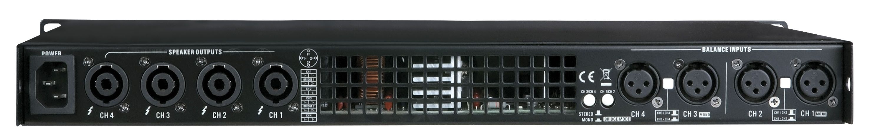 DAP-Audio Qi-4200 4 Channel installation amp 4x200