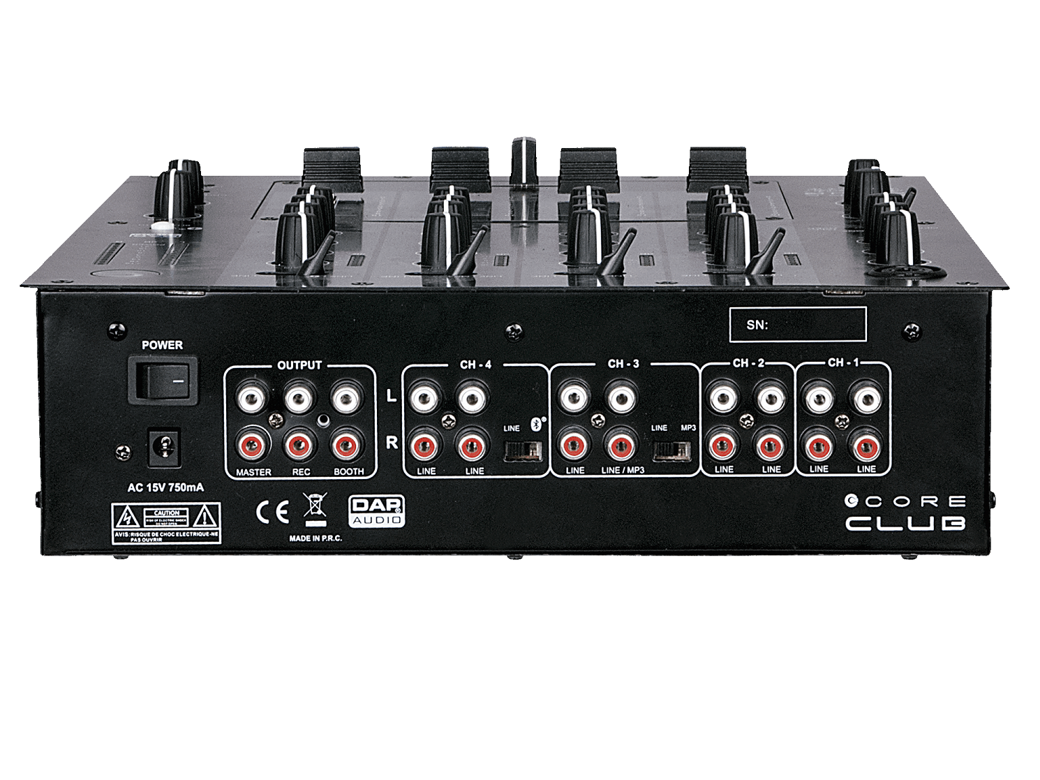 DAP CORE Club 4-Kanal DJ-Mixer