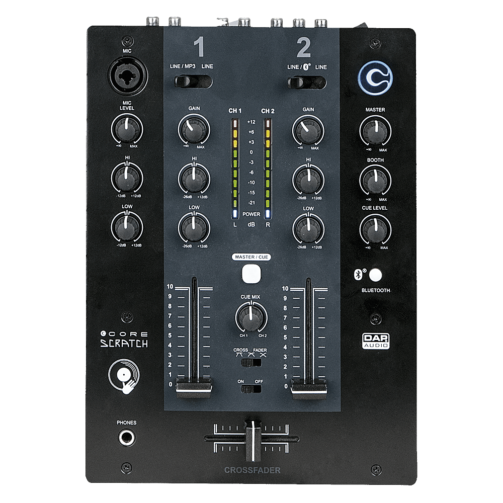 DAP CORE Scratch 2-Kanal DJ-Mixer