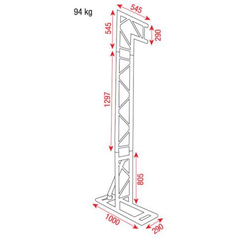 Showtec Mobiler DJ Truss Stand