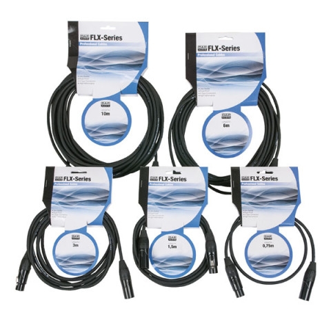 DAP-Audio FLX01- bal. XLR/M 3 p. > XLR/F 3 p. 1,5m