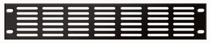 Rackblende 2HE mit Lüftungsschlitzen