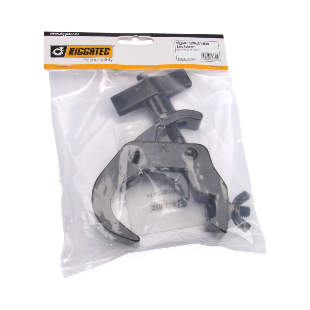 RIGGATEC 400200072 Selflock Haken Easy Schwarz