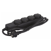 Showtec Multisocket Schuko 4-way IP-20, 16A max.