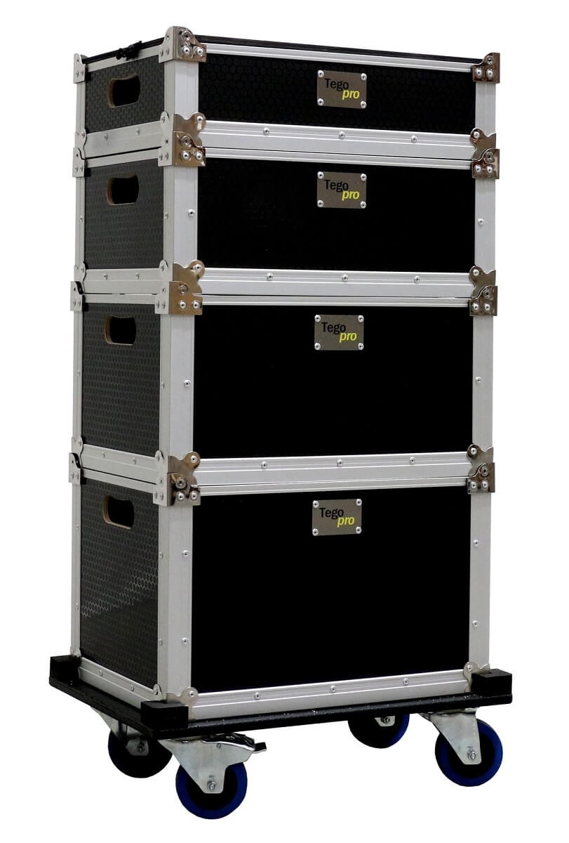 TEGO PRO Stacking Case Set mit 4 Boxen und Deckel