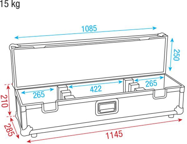 Showtec Led Light Bar 12 Pixel RGBW incl. Case