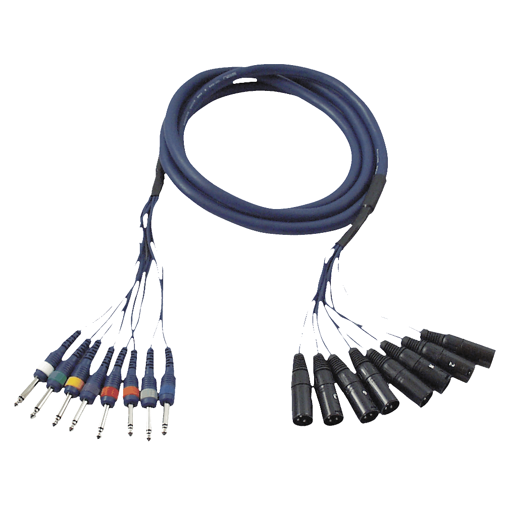 DAP FL62 - 8 XLR/M 3 p. > 8 Jack mono 6 m