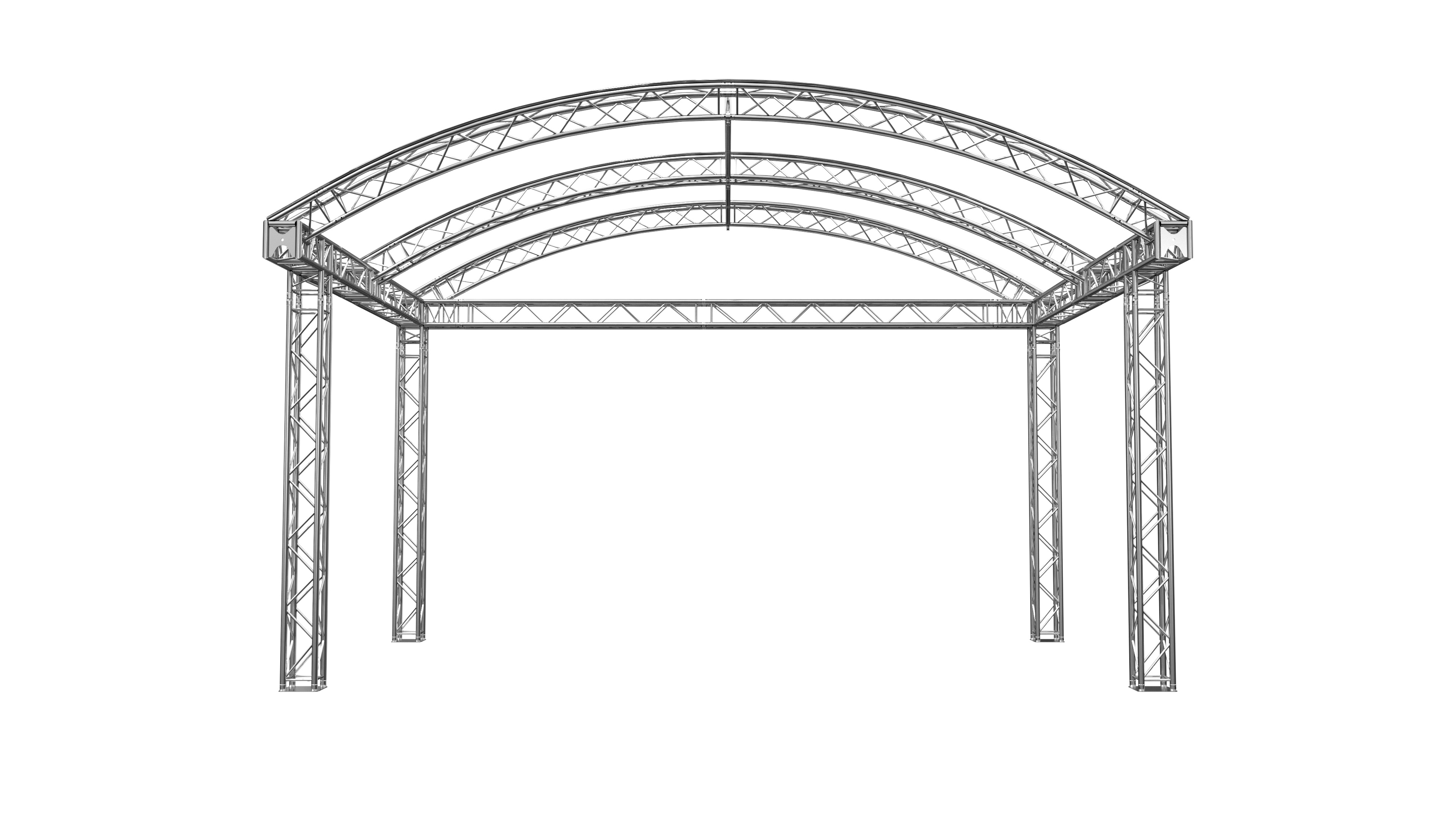 Global Truss Rundbogenbühne 6x4m Traversensystem