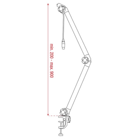 DAP-Audio Broadcast Stand PRO incl Neutrik connect