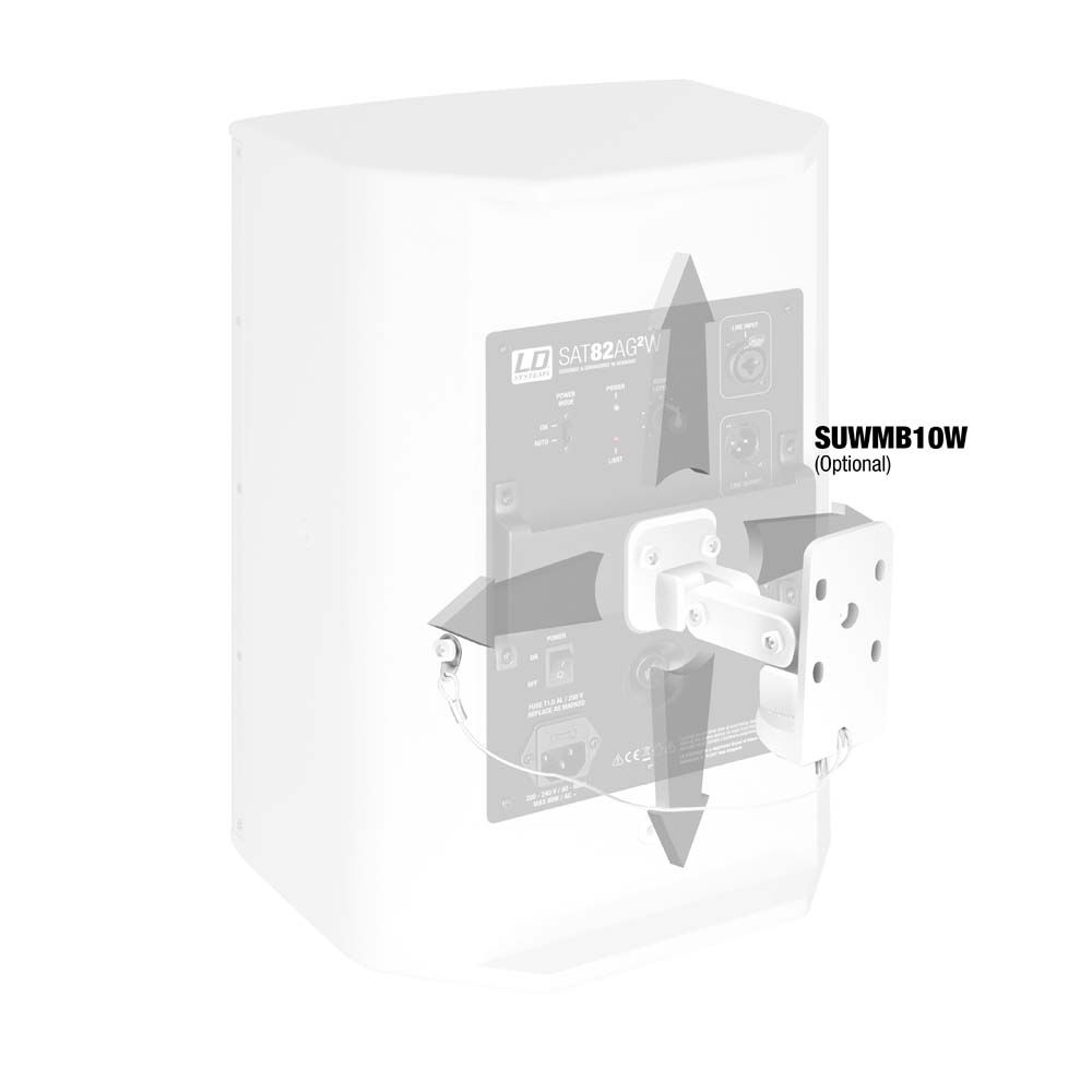 LD Systems Installations-LS SAT82AG2W, 8 Zoll