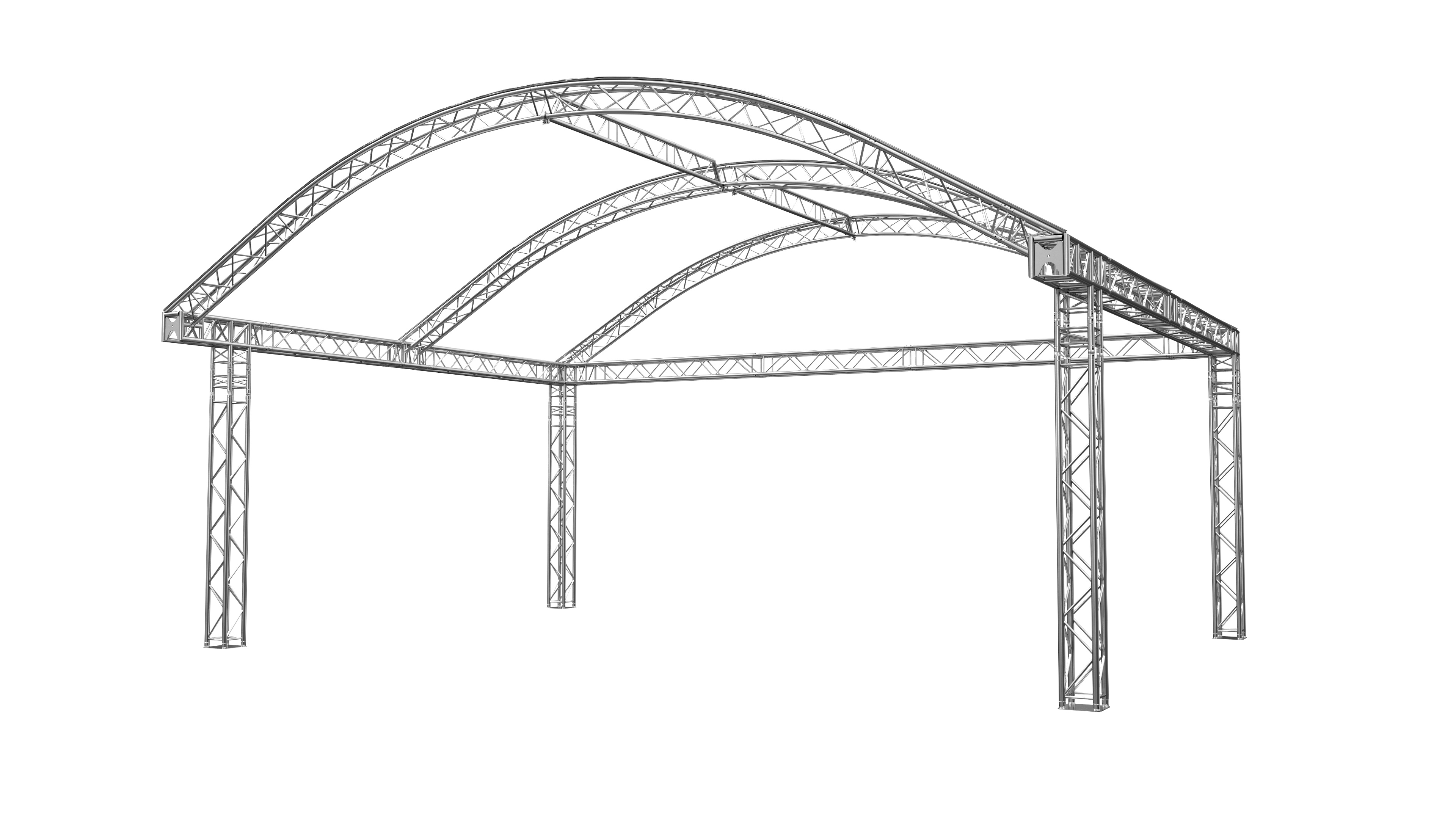 Global Truss Rundbogenbühne 8x6m Traversensystem