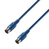 Adam Hall 3 Star Serie MIDI Kabel 600cm blau