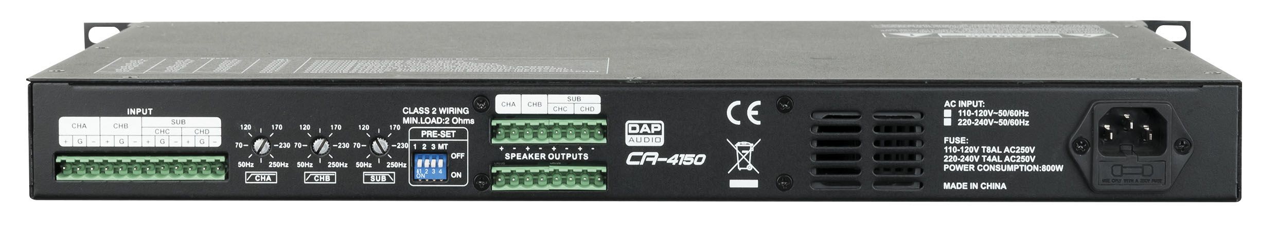 DAP-Audio CA-4150 4 Channel Compact Amp