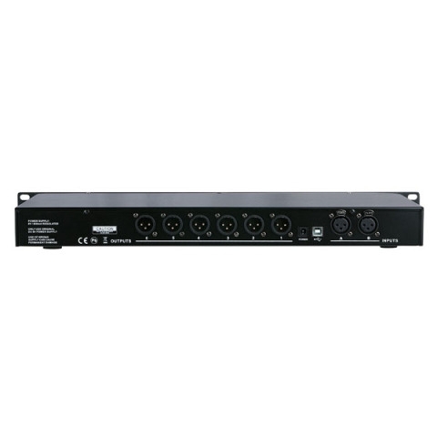 DAP-Audio DCP-26 MKII Digital Cross Over 2-in, 6-o